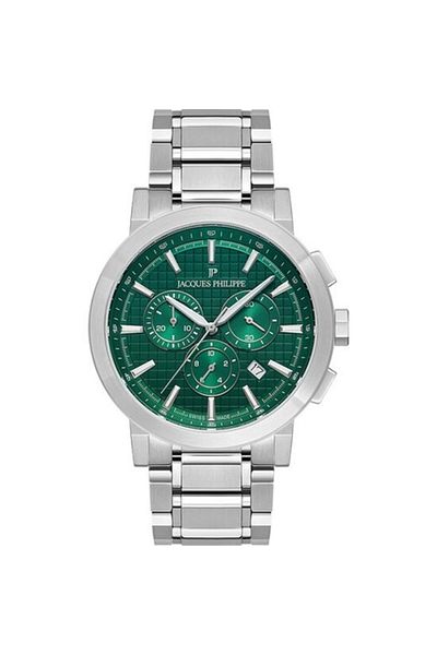 Jacques Philippe Jpqgc1713x6 43 Mm Steel Green Dial Men's Wristwatch
