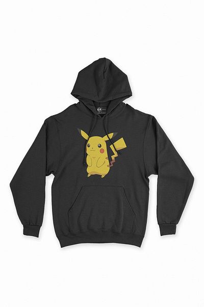 Cix Hanorac cu glugă negru Shy Pikachu oversize