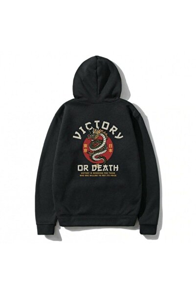 blackjack giyim Oversize kroj Blackjack Odeća Pobeda Štampano Unisex Dukserica