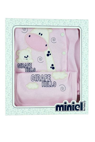 Minikel Happy Giraffe Newborn 5-Piece Bodysuit Set