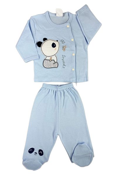 Minikel Cute Panda 2 Piece Set with Booties