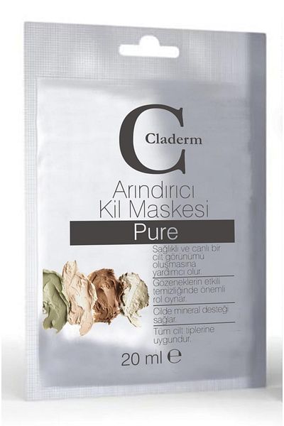 Claderm Clay Mask 20 ml Sachet – Pure