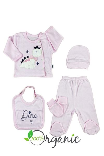 Minikel Cute Bow Tie Dino 10-Piece Newborn Set