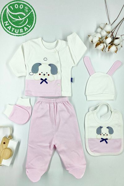 Minikel Wonderful Dog Newborn 5-Piece Bodysuit Set