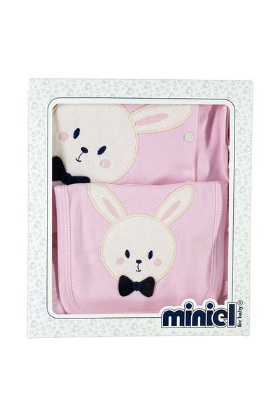 Minikel Bowtie Rabbit Newborn 5-Piece Bodysuit Set