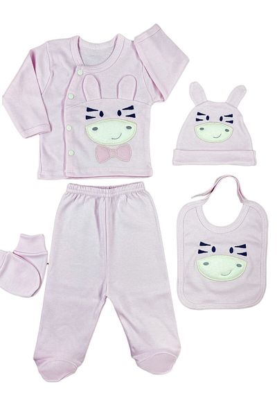 Minikel Cute Zebra Newborn 5-Piece Bodysuit Set