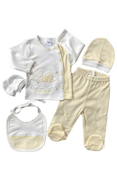 Minikel Sleeping Bear 5-Piece Bodysuit Set