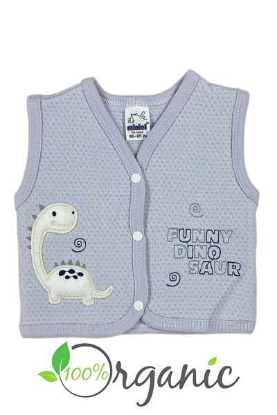 Minikel Funny Dino Saur Quilted Vest