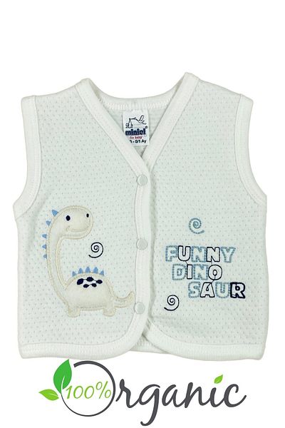 Minikel Funny Dino Saur Quilted Vest