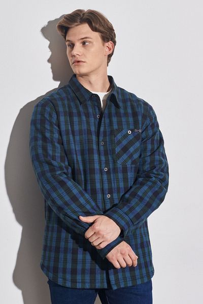 ALL TERRAIN GEAR -x- Wrangler All Terrain Gear Regular Fit Stretchhemd für Herren, regulärer Schnitt, Petrol