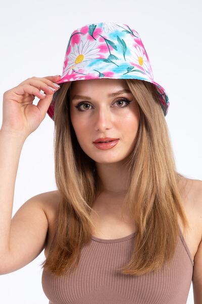 LadyColor Summer Hat Bucket Bermuda Fisherman Bucket Model Digital Printed