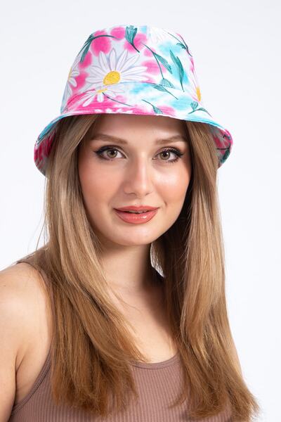 LadyColor Summer Hat Bucket Bermuda Fisherman Bucket Model Digital Printed