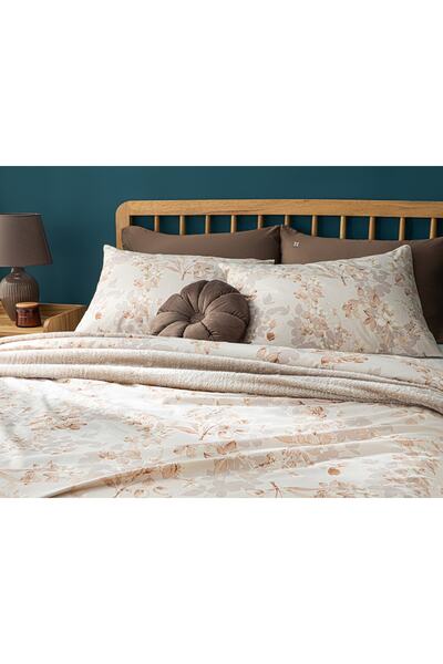 English Home Единичен комплект завивки Pure Magnolia Easy Iron 160x220 см теракота