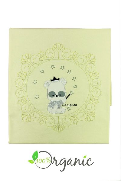 Minikel Star Panda Combed Cotton Double Layer Blanket