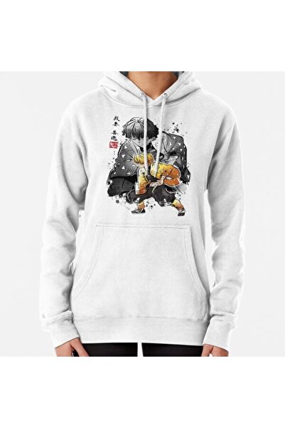 GALASHOP سترة بغطاء للرأس من Demon Slayer Sumi Art