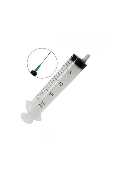 Yerli Steril Enjektör 20ml Yeşil 20 Cc 25 Adet