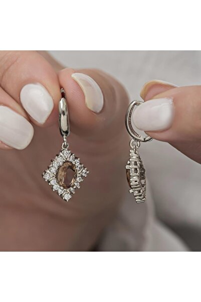 ALYANSEVİM Zultanit Taşlı Baget Gümüş Takı Seti