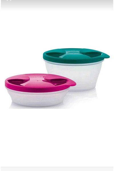 Tupperware Duet Storage Container Set of 2 240ml-500 Ml