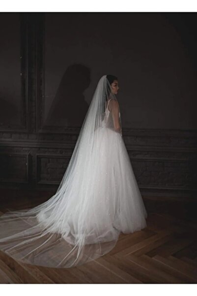 SCKN Aksesuar طرحة زفاف بريق كثيف 3 متر