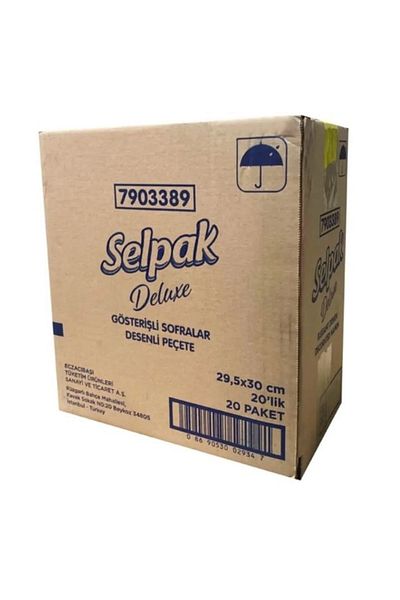 Selpak Deluxe Napkin 29.5 X 30 Cm 20 Sheets – 20 Packs (1 Box) 002