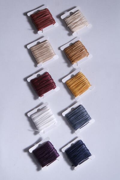 Eskişehir hobi sanat Snur ceară de 50 de metri - 10 culori, set de colier și brățară de 1 mm