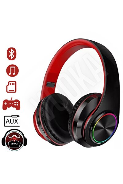 VOOKA Togo M39 Bass Bluetooth Kulaküstü Kulaklık Led Işıklı Mikrofonlu Kablosuz Kulak Üstü Kulaklık Uni