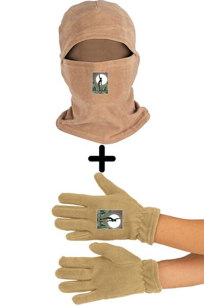 Zeron Tasarım Set de mănuși lungi pentru mască de zăpadă din lână decor moder...