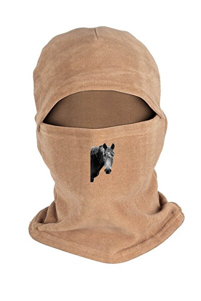 Zeron Tasarım Horse Polar Snow Mask Long Gloves Set Bll270