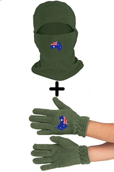 Zeron Tasarım Set mănuși lungi Australian Fleece Balaclava Bll2144