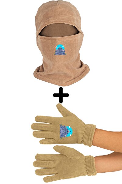 Zeron Tasarım Set de mănuși lungi pentru mască de zăpadă din lână de construc...