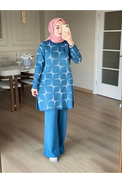 Kirazgym Star Glitter kötöttáru tunika és nadrág szett