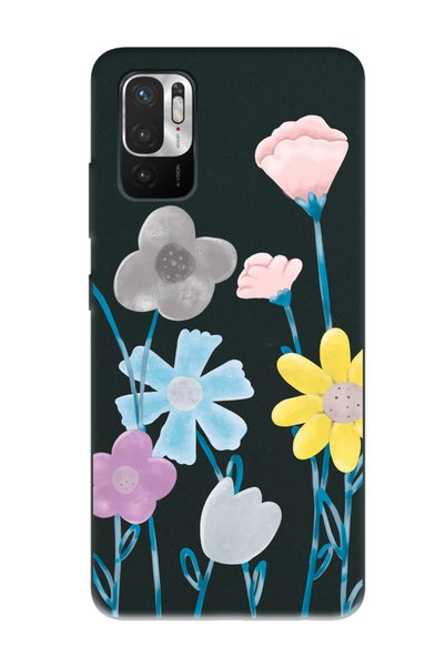 Spoyi Xiaomi Redmi Note 10 5g Black Launch Phone Case with Color Brush Design
