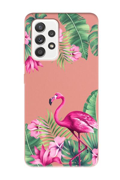 Spoyi iPhone 14 Tropical Flamingo Design Powder Launch Phone Case