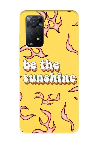 Spoyi Xiaomi Redmi Note 11 Be the Sunshine Design Yellow Launch Phone Case