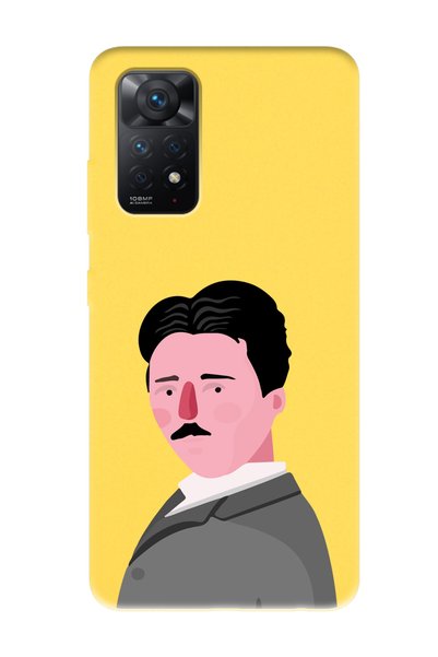 Spoyi حافظة هاتف Xiaomi Redmi Note 11 متوافقة مع تصميم نيكولا تيسلا باللون ال...