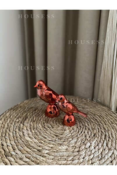 Housess 2'li Kuş Biblo Süs Polyester Döküm