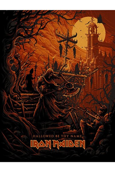 Caph Design Iron Maiden Vintage Kraft Poster - 33x48cm