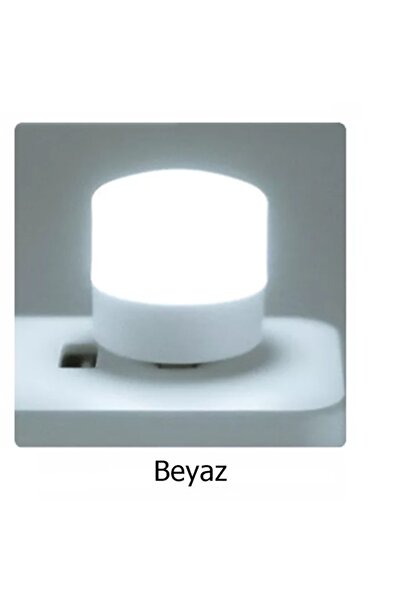 gaman Mini Taşınabilir Ampul Usb Led Beyaz Lamba 1 W- Gece Lambası Özellikli ...