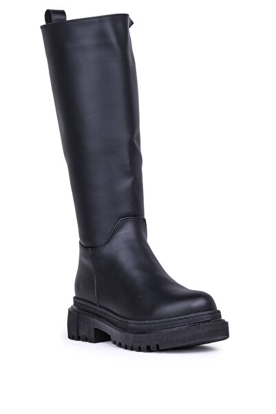 OXİ Ghattix Cizme plate pentru damă Cizme cu fermoar Talpa din cauciuc anti-a...