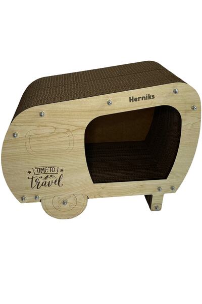 Herniks Natural Cat Herb Cat Scratching House 50x39x37 Cm Hr2005