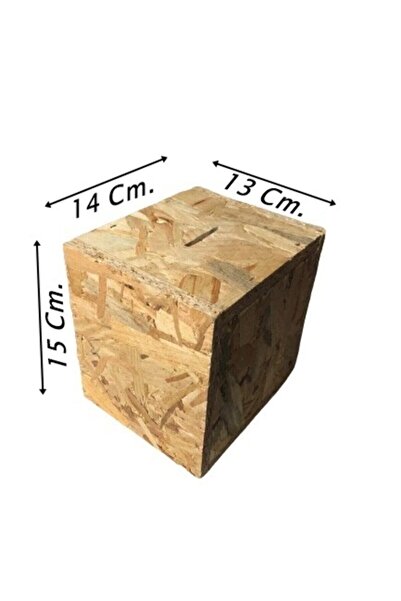 Genel Markalar Ahşap Osb Kumbara Kır-at Açılmaz Ahşap Kumbara