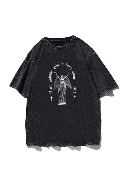 Touz Unisex Washable Vintage T-shirt - Art Pattern