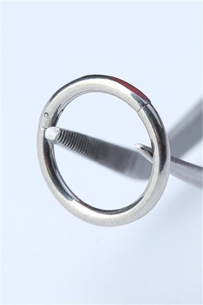 HD PİERCİNG Düz Gizli Kilit Küçük Boy Halka Silver Piercing