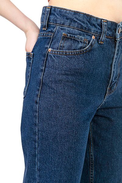 Bella denim Asian T Albastru închis Colorfast Mom Jean Femei Iubita Talie înaltă Power Lycra