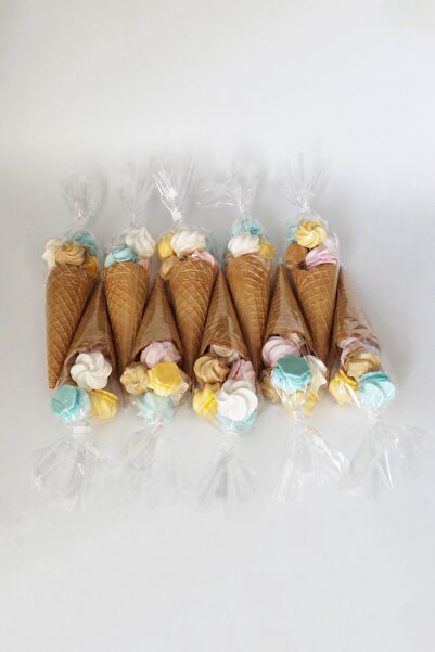 BOMPİ Süt Çocuk Kornet Külah Beze 24 Adet