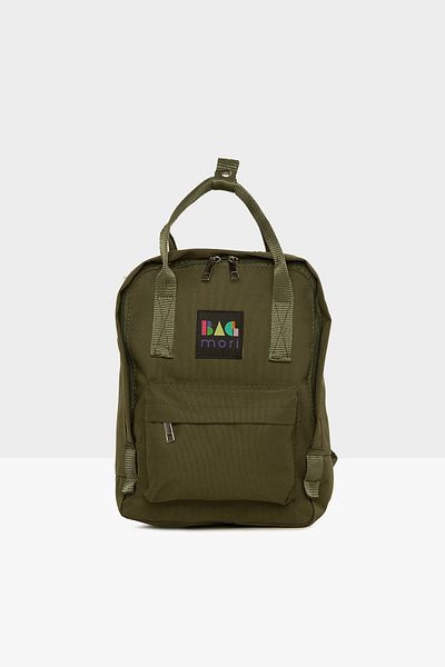 Bagmori Khaki Women's Square Strap Adjustable Mini Backpack M000007857