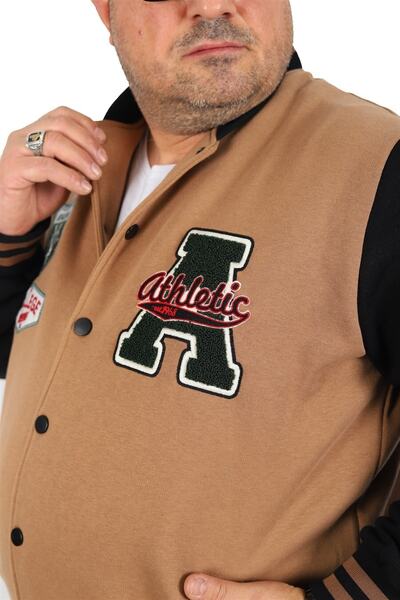 MocGrande Plus Size Coat College Junior 22752 Black Brown