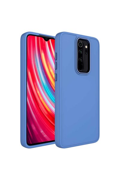 ZM STORE Xiaomi Redmi Note 8 Pro Kılıf Metal Çerçeve Ve Buton Tasarımlı Silik...