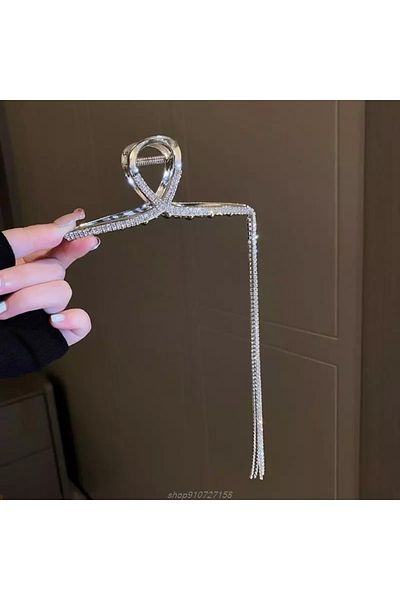 GÜLPEŞE Cataramă cu arcuri metalice din oțel de dimensiuni mari cu piatră de cristal Xp-990