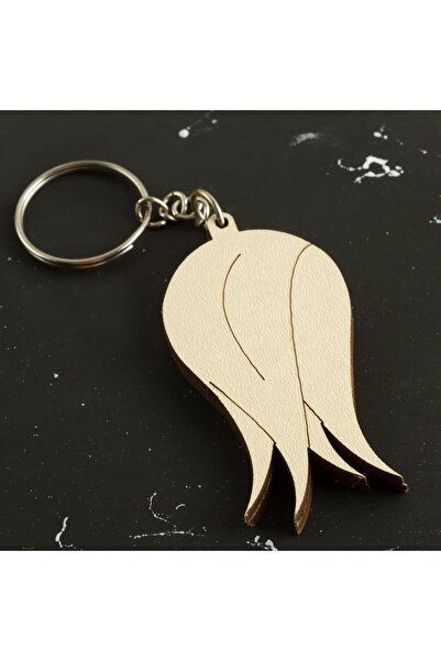 Generic Brand Tulip Wooden Keychain